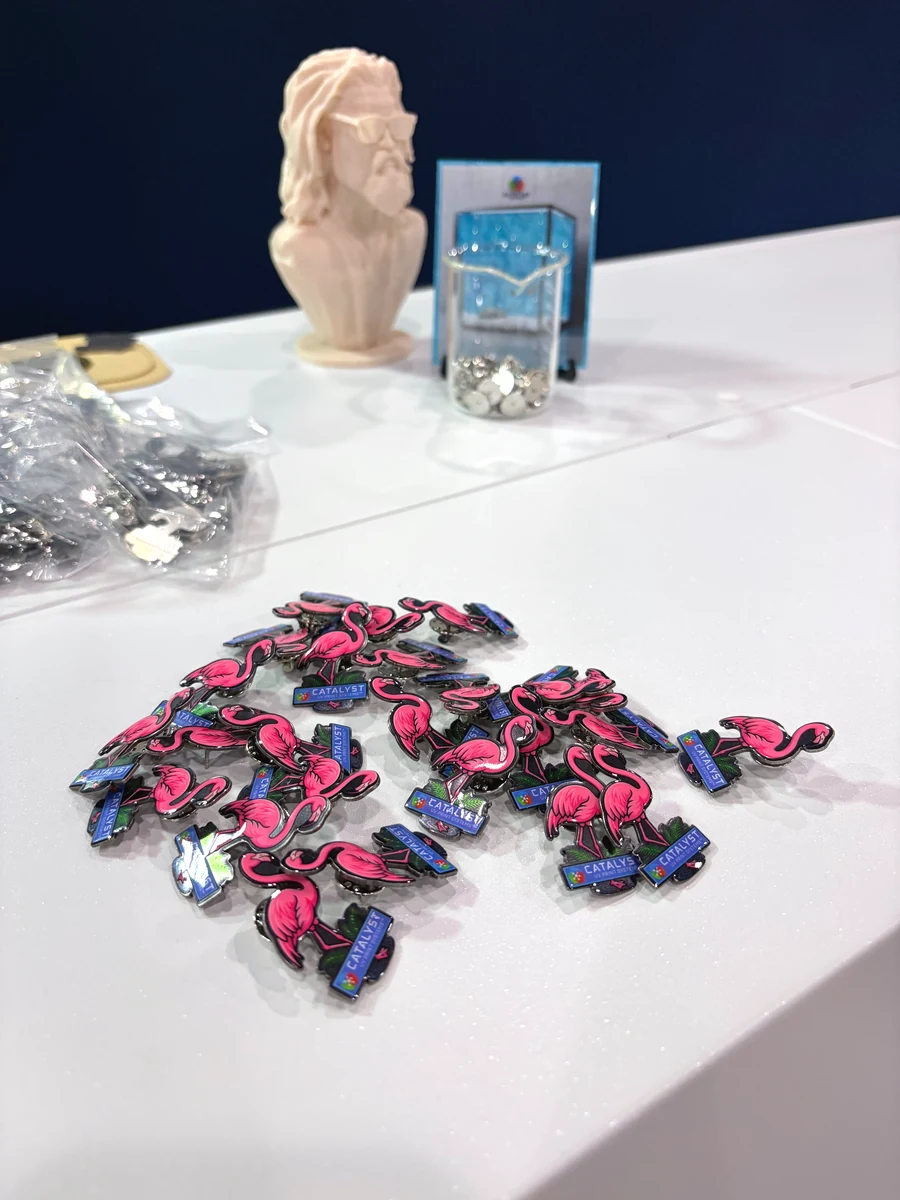 Printed lapel pins