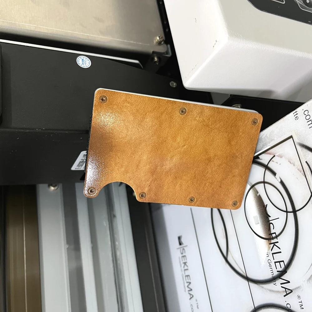 Printed metal wallet