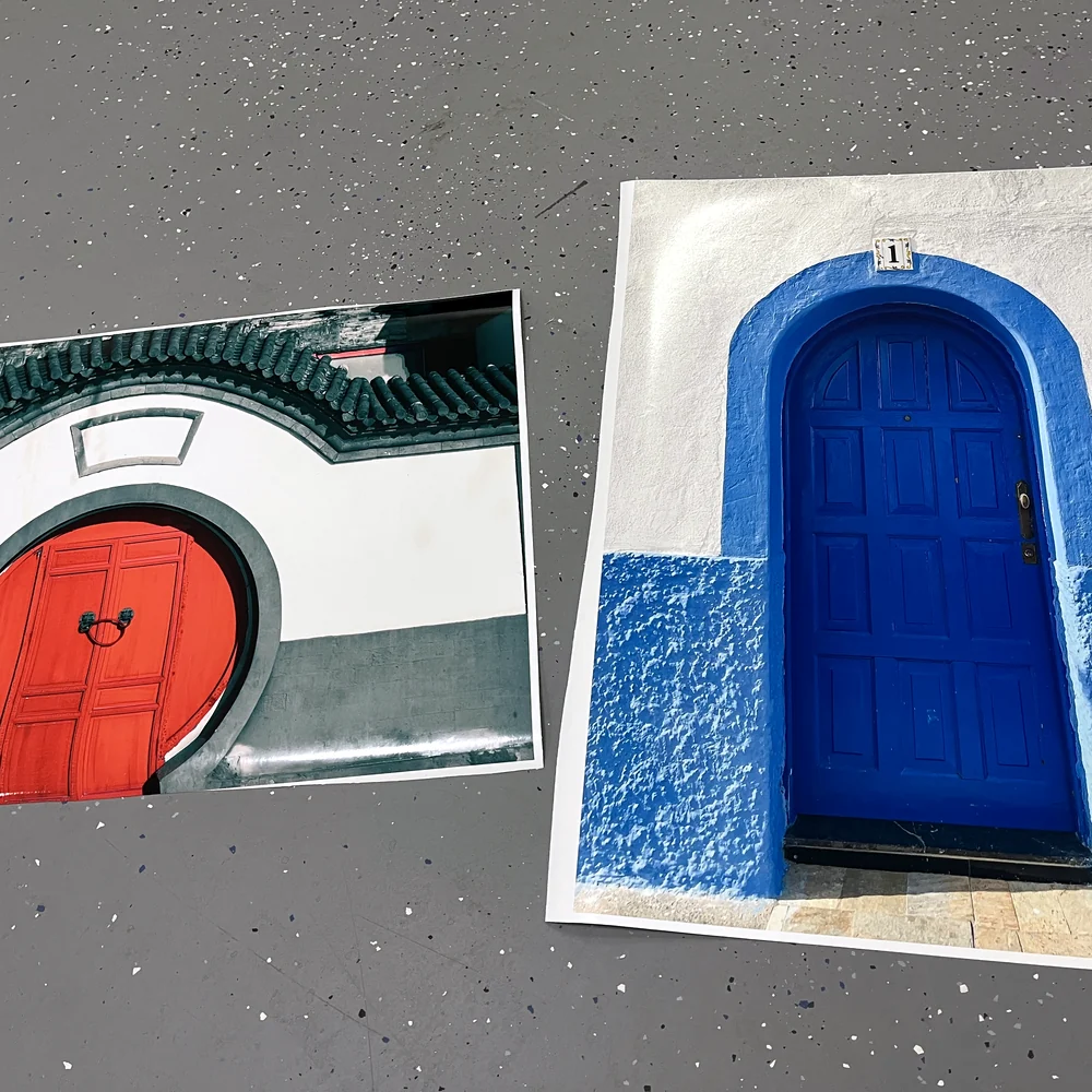 Full-color photographic print on paper