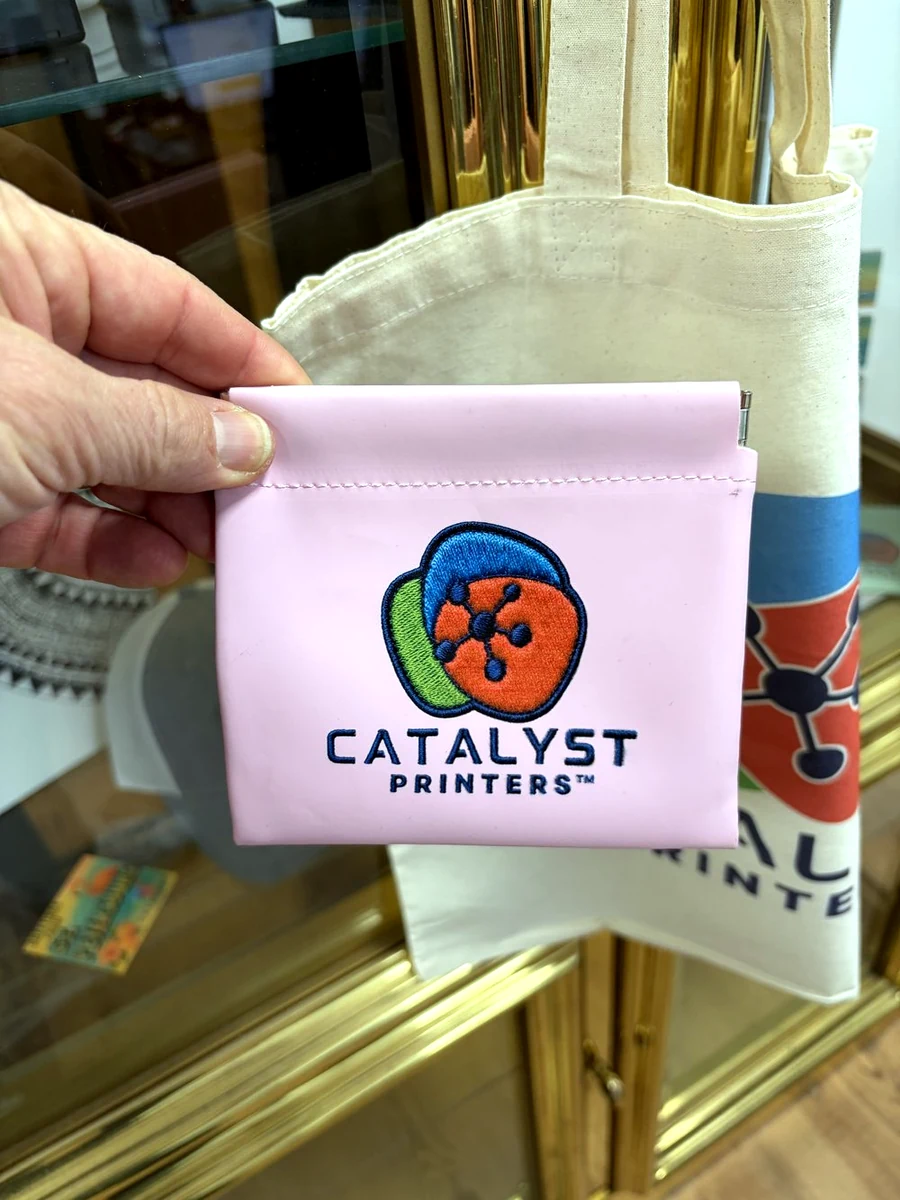 Printed textile pouch